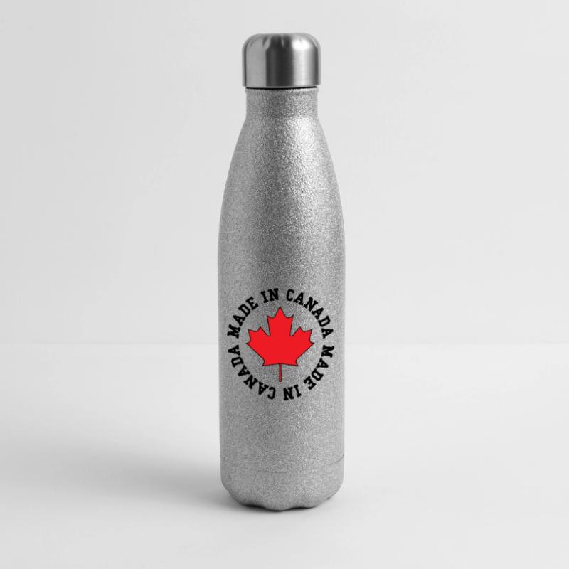 Made in Canada – Maple Leaf Statement Glitter Thermal Bottle 500 ml