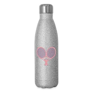TENNIS RACKETS - TENNIS COUPLES - Glitter Thermal Bottle 500 ml - silver glitter - Right