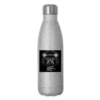A Silent Monkey - Glitter Thermal Bottle 500 ml - silver glitter - Right