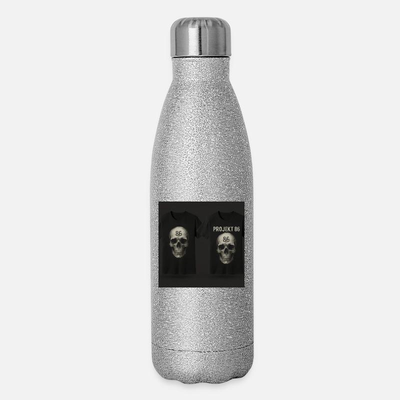Anfang - Glitzer Isolierflasche 500 ml - Silber Glitzer