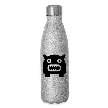 monster - Glitter Thermal Bottle 500 ml - silver glitter - Right