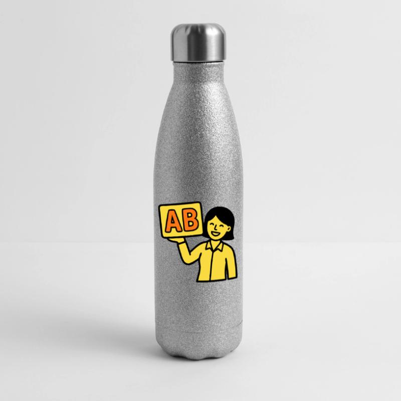 Enseignant à l’école primaire ABC Vector Gourde isotherme pailletée 500 ml