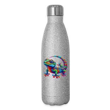 Gecko - Glitter Thermal Bottle 500 ml - silver glitter - Right