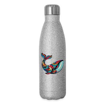 Wal - Glitzer Isolierflasche 500 ml - Silber Glitzer - Rechts