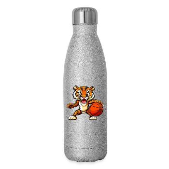 Tiger Basketball / Hooper Baller - Glitter Thermal Bottle 500 ml - silver glitter - Right