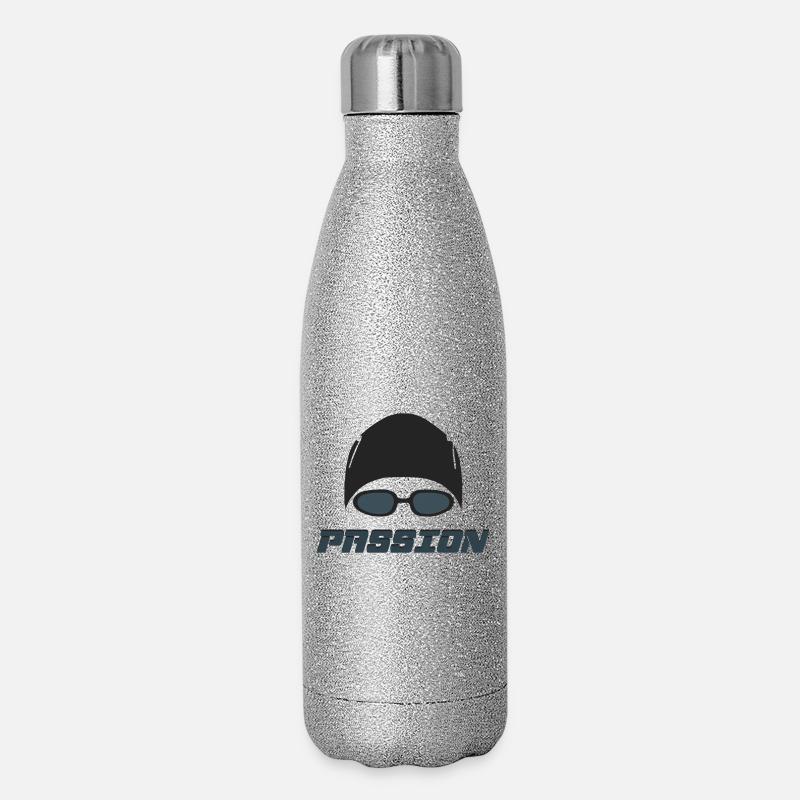 Swimming - Gourde isotherme pailletée 500 ml - paillettes argentées
