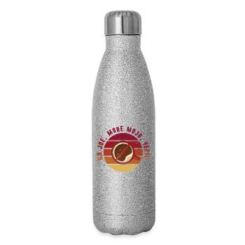 Coffee withdrawal decaffeinated ex-coffee drinker - Glitter Thermal Bottle 500 ml - silver glitter - Right