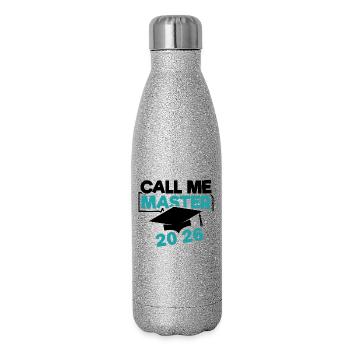 Master 2026 Graduation Graduation - Glitter Thermal Bottle 500 ml - silver glitter - Right