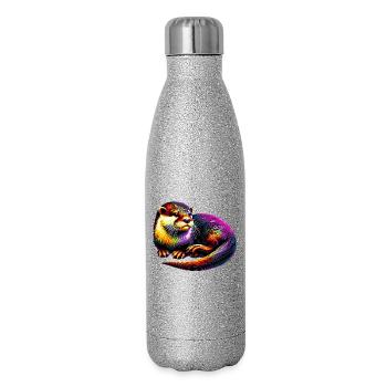 Otter - Glitter Thermal Bottle 500 ml - silver glitter - Right