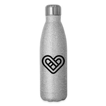 Infinite Heart - Glitter Thermal Bottle 500 ml - silver glitter - Right