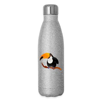 Tukan - Glitzer Isolierflasche 500 ml - Silber Glitzer - Rechts