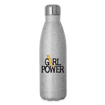 Lightning Bolt Girl Power - Glitter Thermal Bottle 500 ml - silver glitter - Right