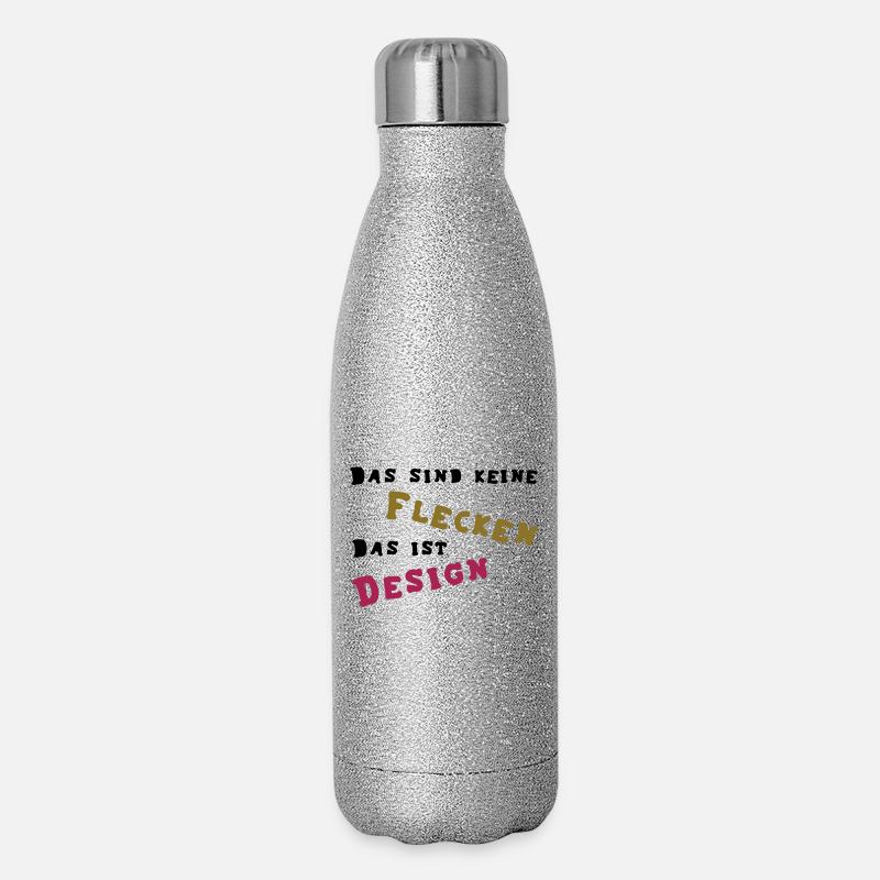 Spots - Conception - Gourde isotherme pailletée 500 ml - paillettes argentées