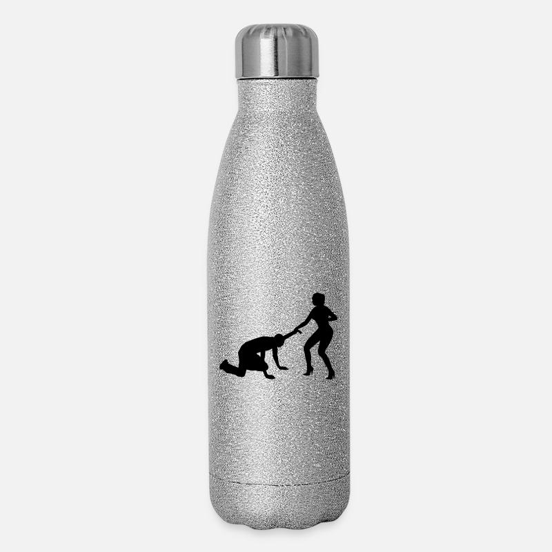 Baccalauréat - Gourde isotherme pailletée 500 ml - paillettes argentées