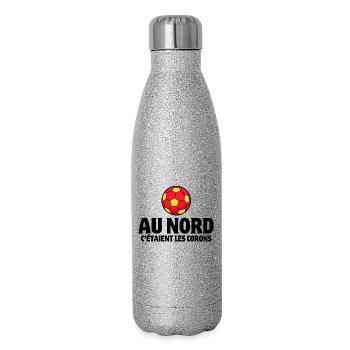 Linse, Blut und Gold, Corons - Glitzer Isolierflasche 500 ml - Silber Glitzer - Rechts
