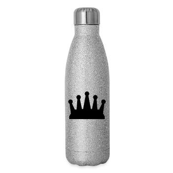 Crown - Glitter Thermal Bottle 500 ml - silver glitter - Right