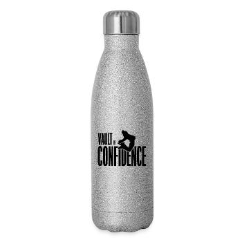 Parkour Vault of Confidence - Glitter Thermal Bottle 500 ml - silver glitter - Right