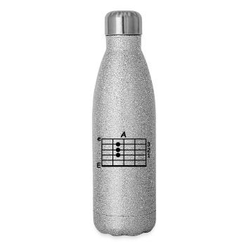 accord - Gourde isotherme pailletée 500 ml - paillettes argentées - Droite