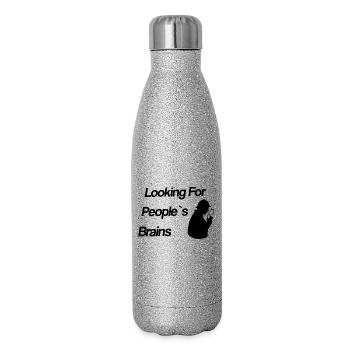 Looking For People’s Brains - Sherlock - Gourde isotherme pailletée 500 ml - paillettes argentées - Droite