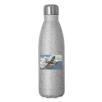 P-47 Thunderbolt - Gourde isotherme pailletée 500 ml - paillettes argentées - Droite