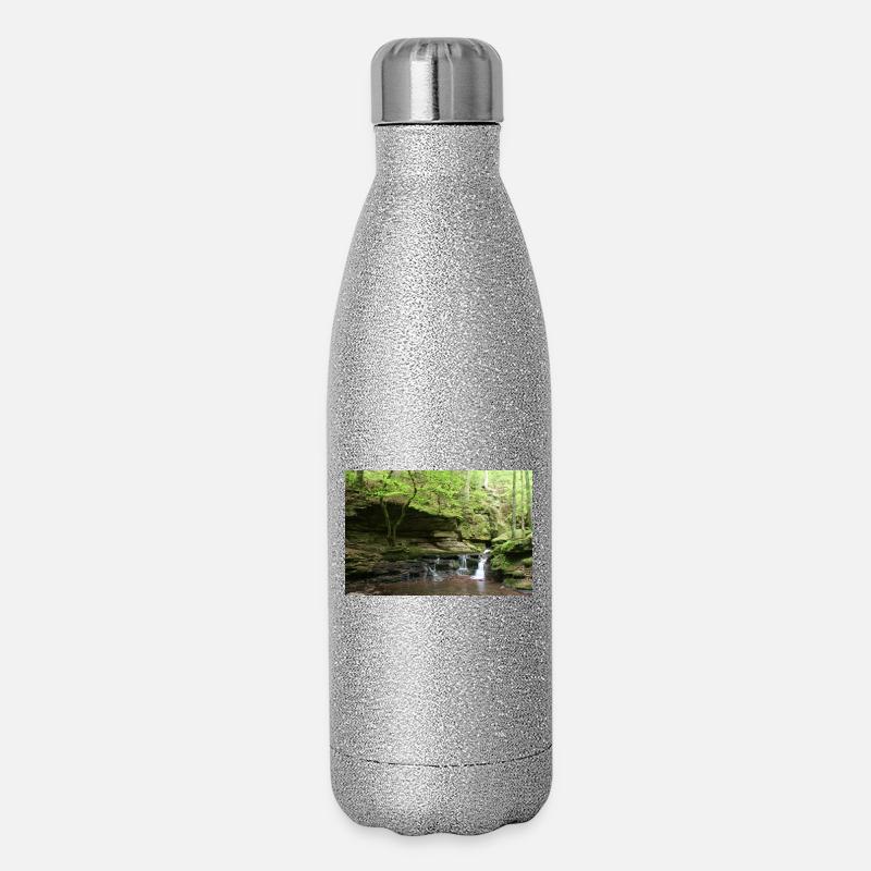 Schwarzwälder Monbach - Glitzer Isolierflasche 500 ml - Silber Glitzer
