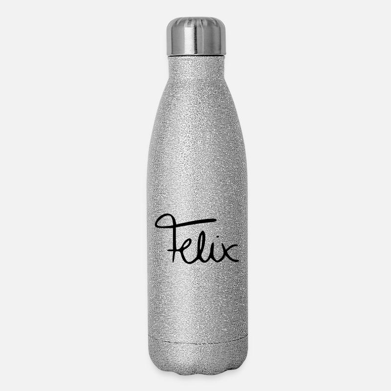 Felix - Gourde isotherme pailletée 500 ml - paillettes argentées