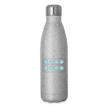 Medikamente Pillen Packung - Glitzer Isolierflasche 500 ml - Silber Glitzer - Rechts