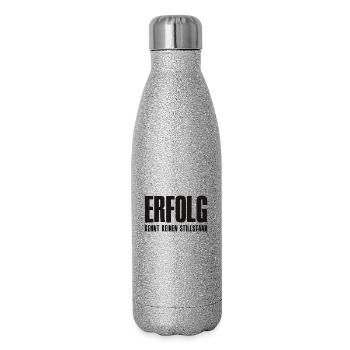 Success Saying for Founder Entrepreneur Startup - Glitter Thermal Bottle 500 ml - silver glitter - Right