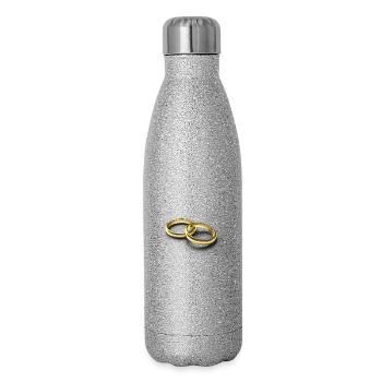wedding rings - Glitter Thermal Bottle 500 ml - silver glitter - Right