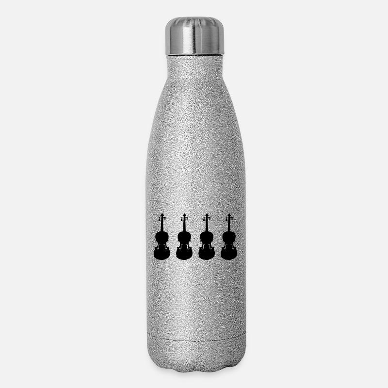 Fiddles - Glitter Thermal Bottle 500 ml - silver glitter
