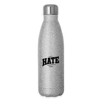 Je déteste tout le monde - Gourde isotherme pailletée 500 ml - paillettes argentées - Droite