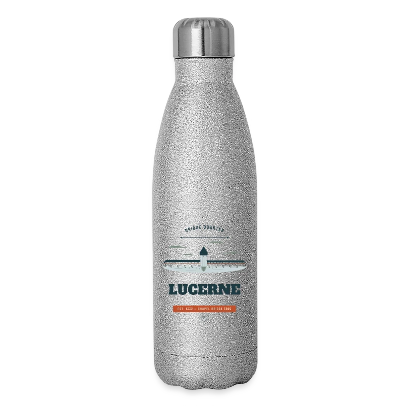 Abzeichen Lucerne auf glitter thermal bottle 500 ml
