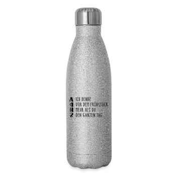Déclaration provocante sur le TDAH - Gourde isotherme pailletée 500 ml - paillettes argentées - Droite