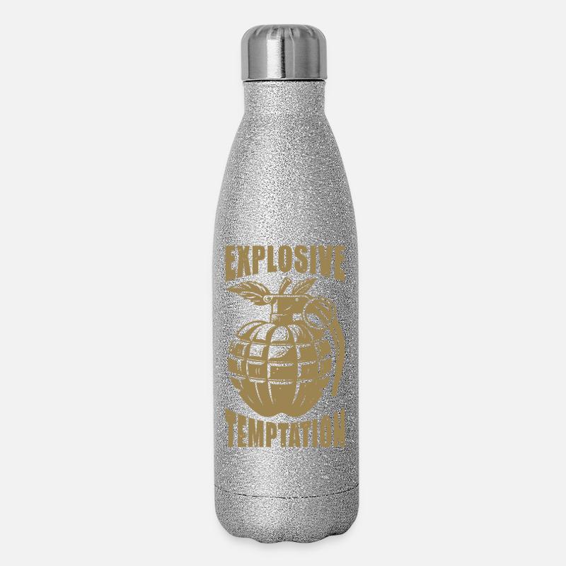 Explosive Temptation - Glitter Thermal Bottle 500 ml - silver glitter