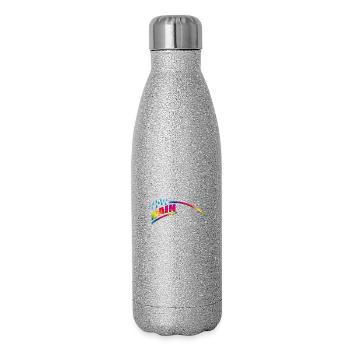 RAINdrops or Rainbow | Rainbow - Glitter Thermal Bottle 500 ml - silver glitter - Right