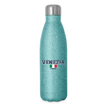 Venice, Venezia - Glitter Thermal Bottle 500 ml - blue glitter - Right