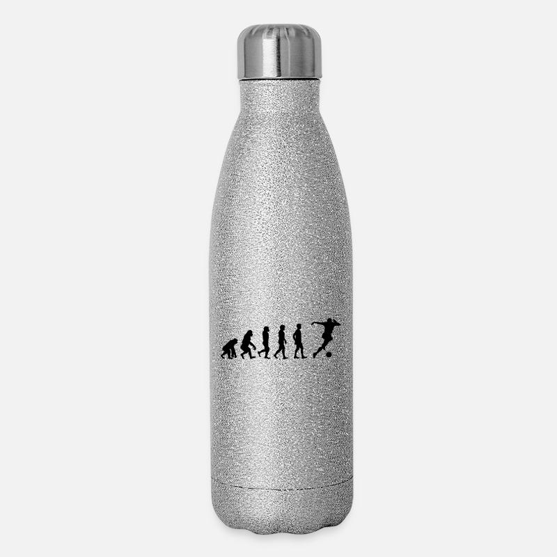 Soccer evolution - Glitter Thermal Bottle 500 ml - silver glitter