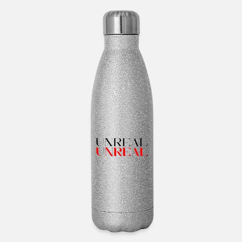 Unreal - Glitzer Isolierflasche 500 ml - Silber Glitzer