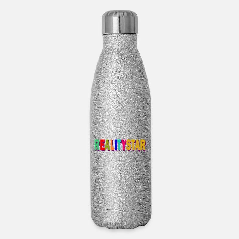 RealityStar color explosion - Glitter Thermal Bottle 500 ml - silver glitter
