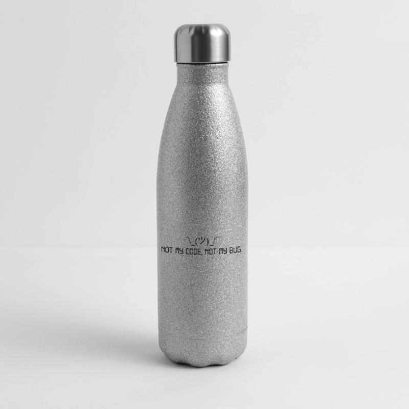 Pas mon code, pas mon bug. Gourde isotherme pailletée 500 ml