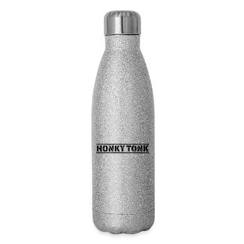 Honky Tonk - Glitzer Isolierflasche 500 ml - Silber Glitzer - Rechts