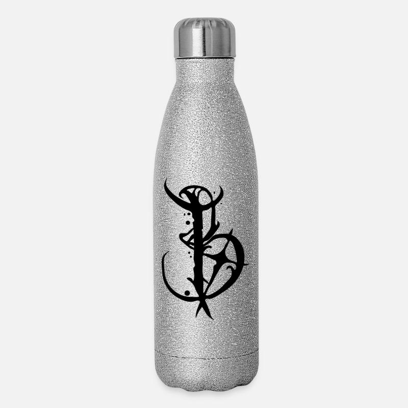 B - Glitter Thermal Bottle 500 ml - silver glitter