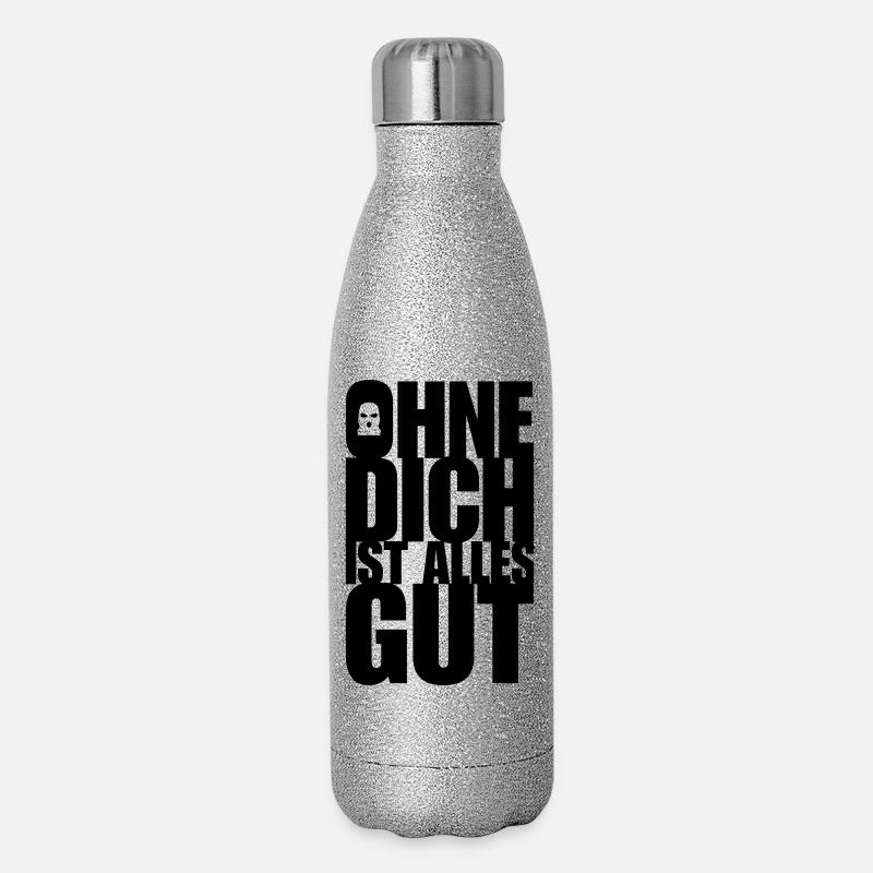 sans vous - Gourde isotherme pailletée 500 ml - paillettes argentées