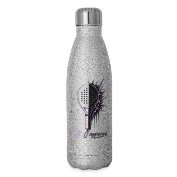 Soft Aggressive Padel Neon - Glitter Thermal Bottle 500 ml - silver glitter - Right