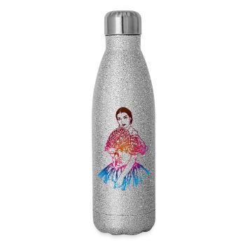 La traviata: Maria Callas als Violetta Valéry - Glitzer Isolierflasche 500 ml - Silber Glitzer - Rechts