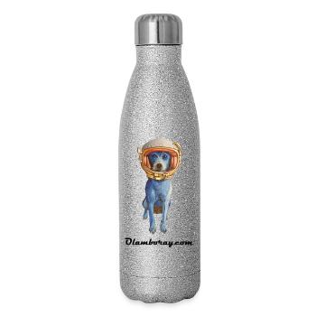 Laly Blue Cosmonaute - Glitter Thermal Bottle 500 ml - silver glitter - Right