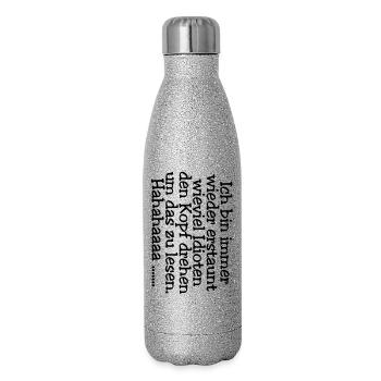 Head spin - idiots - Glitter Thermal Bottle 500 ml - silver glitter - Right