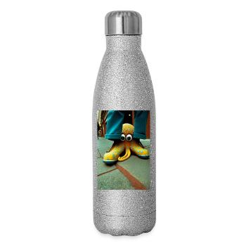 Anthropomorphic 03 - Glitter Thermal Bottle 500 ml - silver glitter - Right