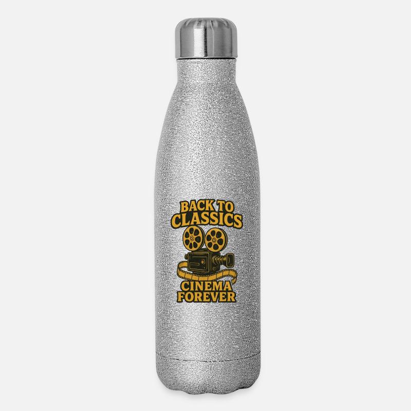 Cinema - Glitter Thermal Bottle 500 ml - silver glitter