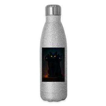 RockyZoo15 - Glitter Thermal Bottle 500 ml - silver glitter - Right
